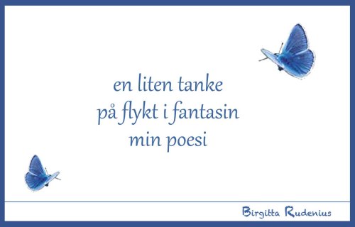 BRpoetry @ Birgitta Rudenius